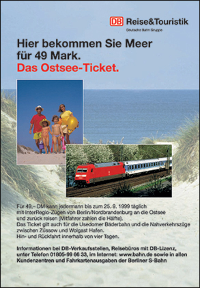 Anzeige für Deutsche Bahn Reise&Touristik